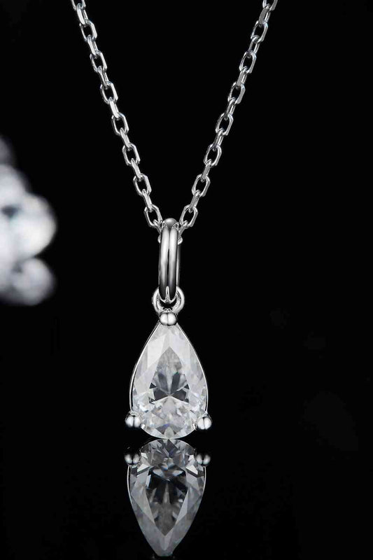 1 Carat Moissanite 925 Sterling Silver Necklace